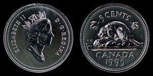 Kanada, 5 Cents 1995, KM 182 Stan I