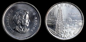 Kanada, 25 Cents 2005 P, KM 530, Alberta, Stan I