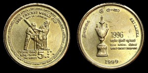 Sri Lanka, 5 Rupees 1999, KM 161, Stan I