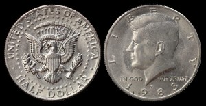 USA, 1/2 Dollar różne roczniki, J. F. Kennedy, KM A202b, stan I