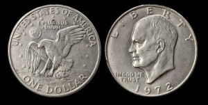USA, 1 Dollar 1972 Eisenhower, KM 203, stan I-