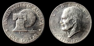 USA, 1 Dollar 1976 200 lat Niepodległości, KM 206, stan I-