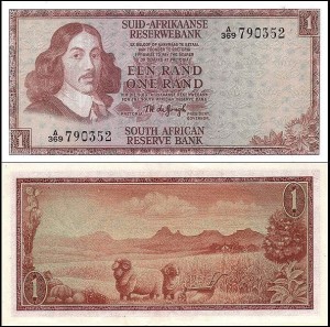 AFRYKA POŁUDNIOWA - RPA 1 RAND (1967) Pick 110b