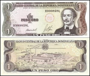 DOMINIKANA, 1 PESO ORO	1987 Pick 126b2