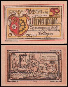 CHOCIWEL - FREIENWALDE 50 FENIGÓW (1921) Szubienica