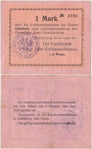 OSTRZESZÓW - SCHILDBERG 1 MARKA 18.VIII.1914