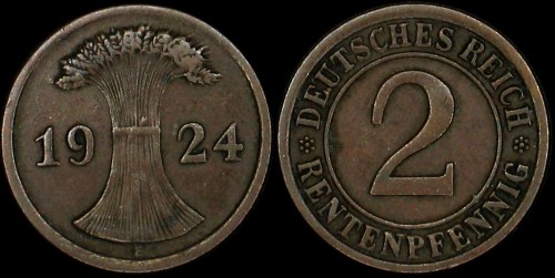 Niemcy, 2 Fenigi różne roczniki, KM 31, Stan III.jpg