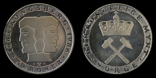 norwegia 5 kroner 1986 300 lat mennicy km 428.jpeg