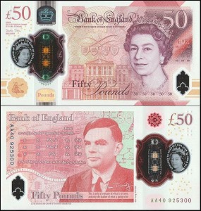 ANGLIA 20 POUNDS 2018, Plastik, Alan.Turing, Pick W397