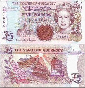 GUERNSEY, 5 POUNDS	(1996-2008) Pick 56c