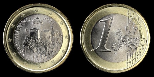 san marino 1 euro 2023 pałac.jpeg