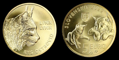 słowacja 5 euro 2022 ryś.jpeg