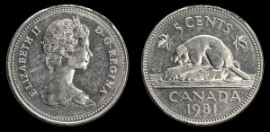 Kanada, 5 Cents  1981 ,KM 60.2 ,stan II