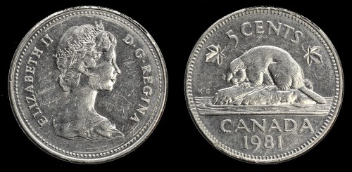 Kanada, 5 Cents 1981 ,KM 60.2 ,stan II.jpeg