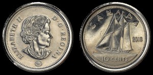 Kanada, 10 Cents 2018, KM 492, stan I