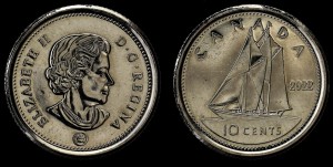 Kanada, 10 Cents 2022, KM 492, stan I