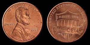  USA, 1 Cent 2021, KM 469, Stan I