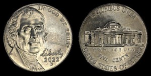  USA, 5 Cents 2022D, KM A192, Stan I