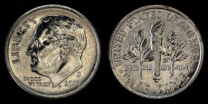  USA, 10 cents 2015D Roosevelt, KM 195a, stan I