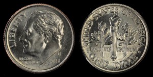 USA, 10 cents 2018D Roosevelt, KM 195a, stan I