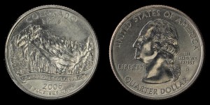 USA, 25 Cents 2006 D, KM 384, Colorado, stan I