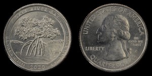 USA, 25 Cents 2020P SALT RIVER BAY, stan I