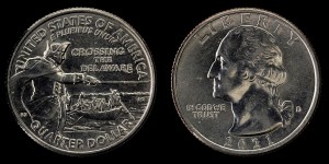 USA, 25 Cents 2021D Crossing delaware, stan I 