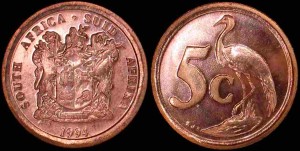 Afryka Południowa - RPA, 5 Cents Różne roczniki, KM 134
