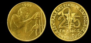 Afryka Zachodnia, 25 Francs 1999, KM 9, FAO (1)
