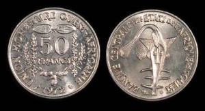 Afryka Zachodnia, 50 Francs, KM 6