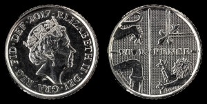 Anglia, 5 Pence, Różne roczniki, KM 1334, Elżbieta II