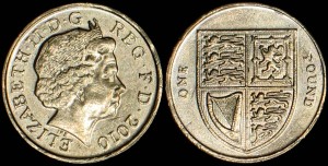Anglia, 1 Pound, różne roczniki, KM 1113, Elżbieta II