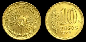 Argentyna, 10 Pesos RR, KM 72