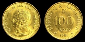 Argentyna, 100 Pesos 1981, KM 85a, stan I (1)