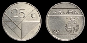 Aruba, 25 Cents RR, KM 3