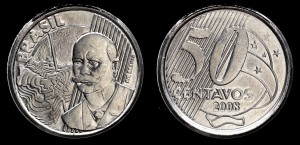 Brazylia, 50 Centavos 2008, KM 651a
