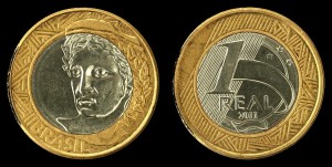 Brazylia, 1 Real 2011, Bimetal, KM 652a, stan I