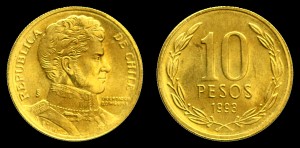 Chile, 10 Pesos 1993, KM 228.2, Stan I
