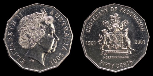 Australia 50 Cents 2001 , 100 lat federacji Norfolk , KM 533 , 15zł.jpeg