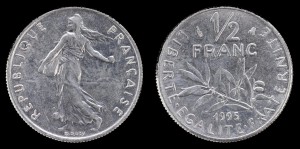 Francja, 1/2 Franc 1995, KM 931.1