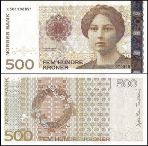 NORWEGIA, 500 KRONER 2012 Pick 51f