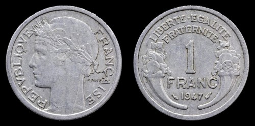 Francja 1 Franc KM  885a.1 , ,1zł.jpeg