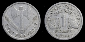 Francja, 1 Franc 1944, KM 902.1 (1)