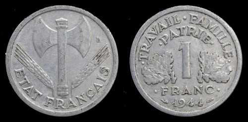 Francja 1 Franc , KM 902.11.1.2zł.jpeg