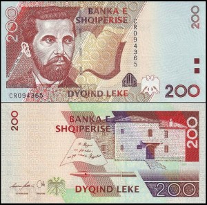ALBANIA 200 LEKE 2007 Pick 71a