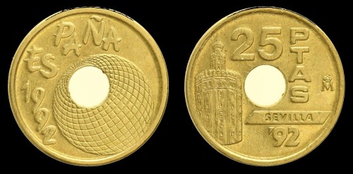 Hiszpania 25 Pesetas , KM 905, 4zł.jpeg