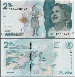 KOLUMBIA, 2000 PESOS 2019 Pick 458