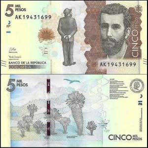 KOLUMBIA, 5000 PESOS 2020 Pick 459