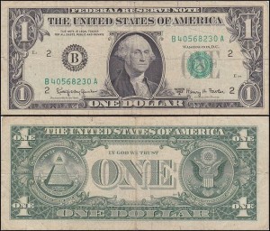 STANY ZJEDNOCZONE 1 DOLLAR 1963A, B - New York, Pick 443b