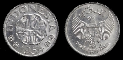 Indonezja 10 Sen 1954 , KM 6 , 5zł.jpeg